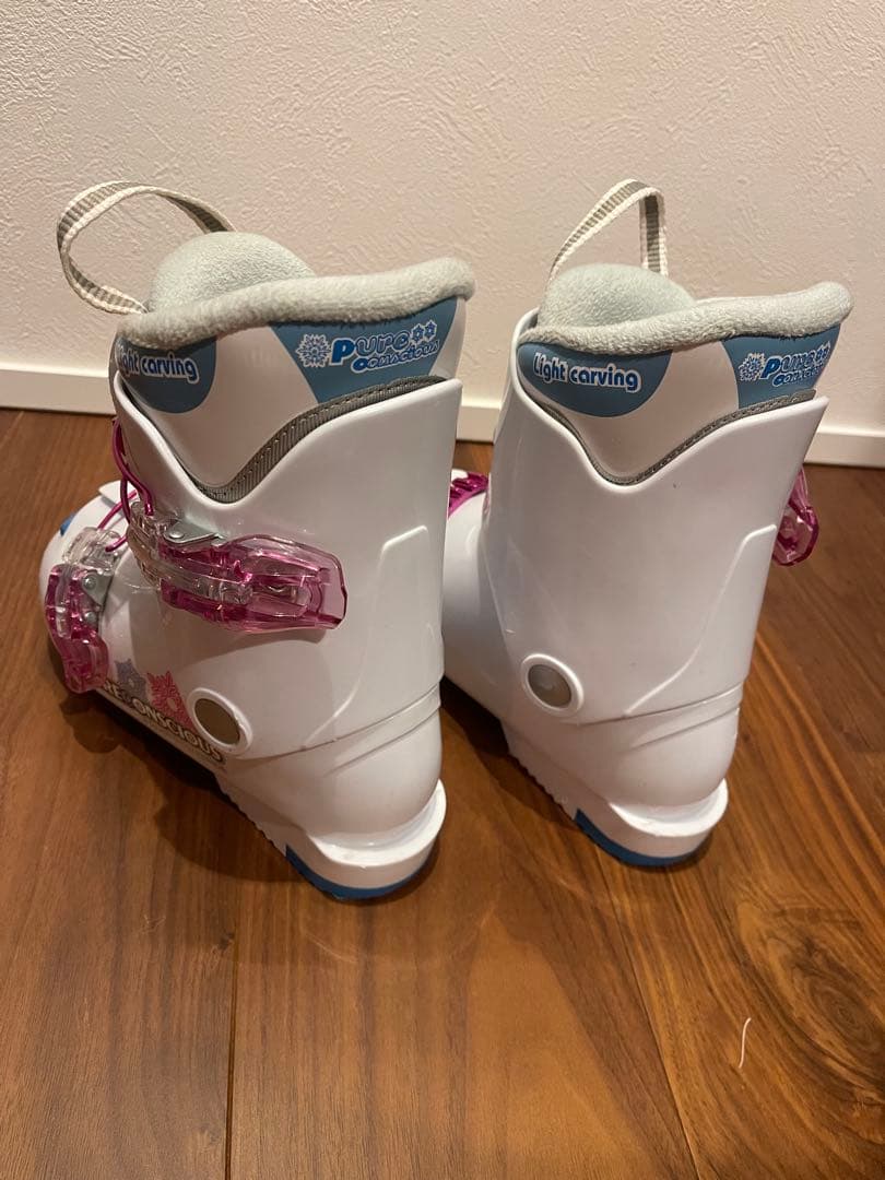 キッズ　スキー板118㎝　ビンディング　スキー靴　ストック　子供用　セット