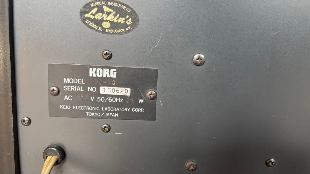 KORG VC-10 ボコーダー　通電ジャンク品