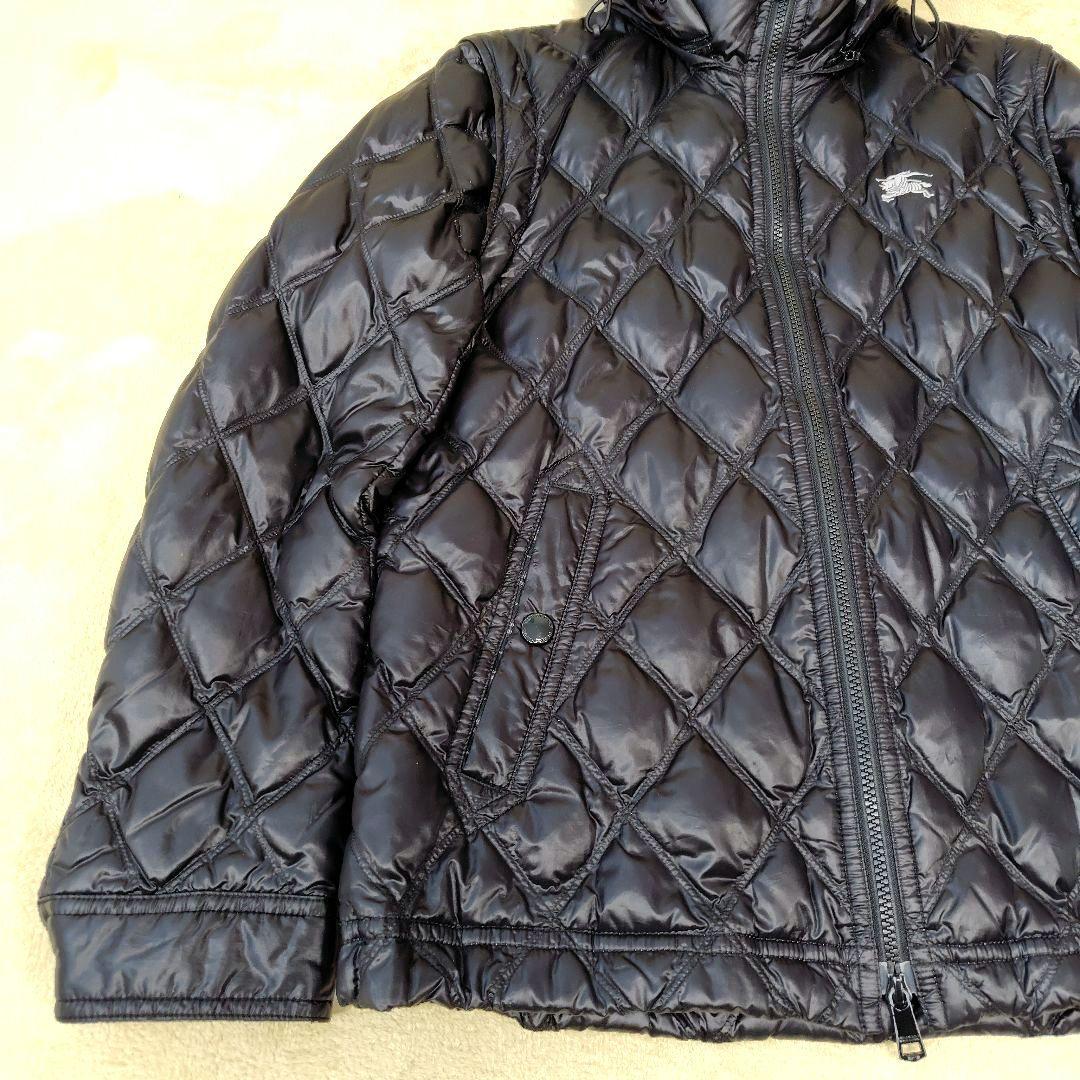 極美品 バーバリーブラックレーベル ウルトラライトダウン ノバチェック 4way