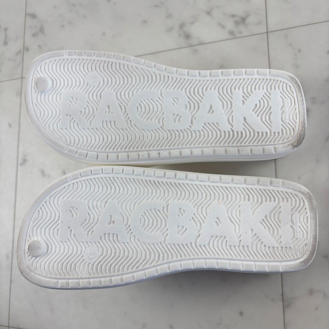 Racbaki ラクバキ イージーサンダル 24SHAS0276 ホワイト S
