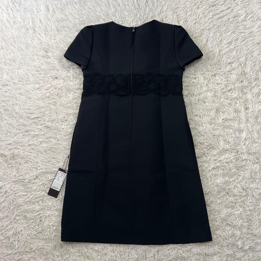 新品 フォクシー FOXY ワンピース レース 半袖 フォーマル ブラック