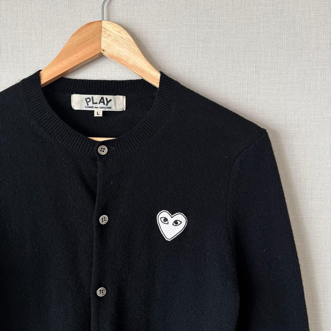 PLAY COMME des GARÇONS コムデギャルソン カーディガン 黒