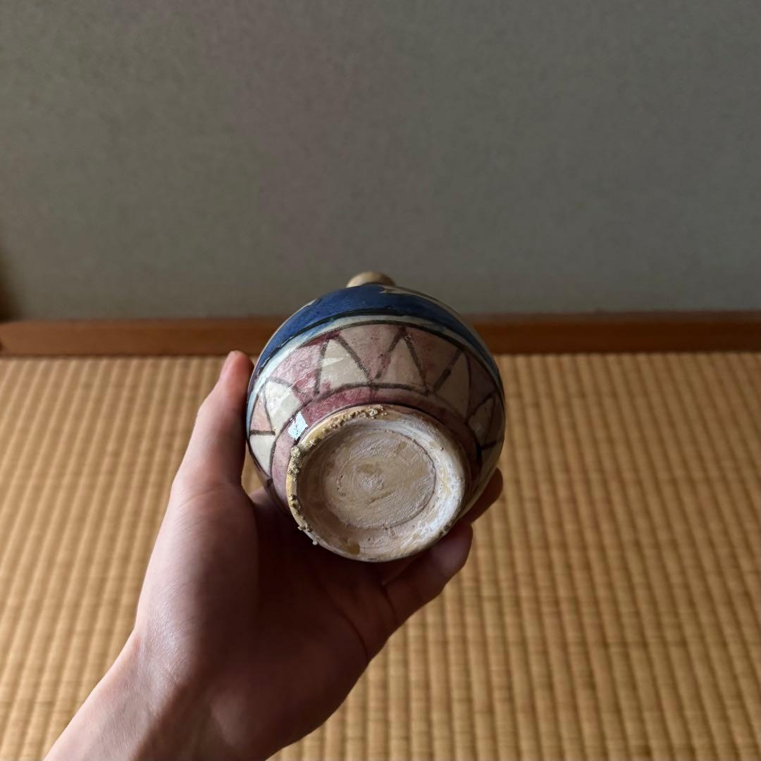 マジョリカ焼 マヨリカ焼 色絵魚文瓶 18世紀 古美術 骨董 デルフト 江戸時代