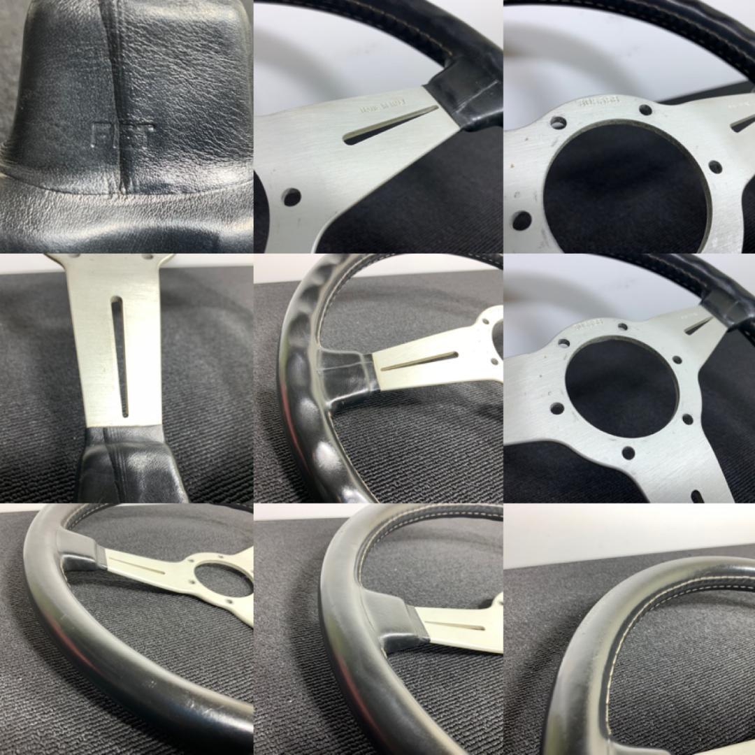 ナルディ クラシック ブラックレザー シルバースポーク 正規 FET 36φ