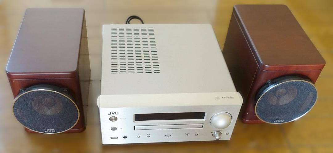 JVC コンポ CA-EXHR5 2016年製 リモコン付 ウッドコーン