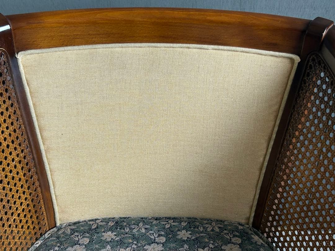 ②karimoku カリモク　1Pソファ　ソファ　コロニアル　洋風　ラタン　nn