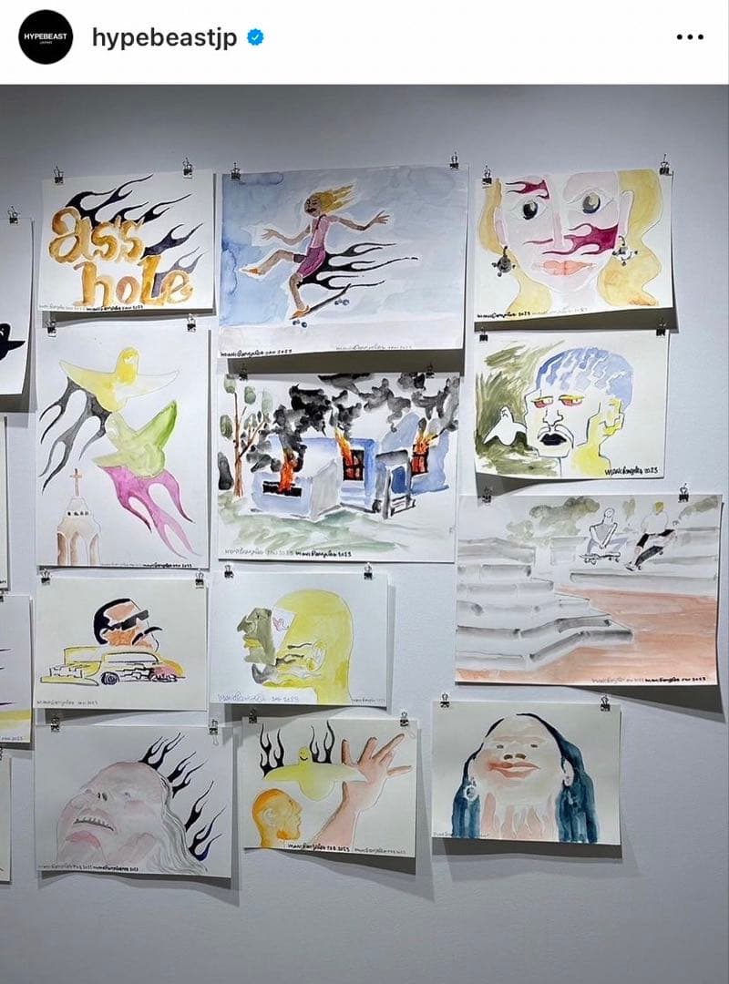 真作 個展作品 MARK GONZALES gonz マークゴンザレス 原画絵画