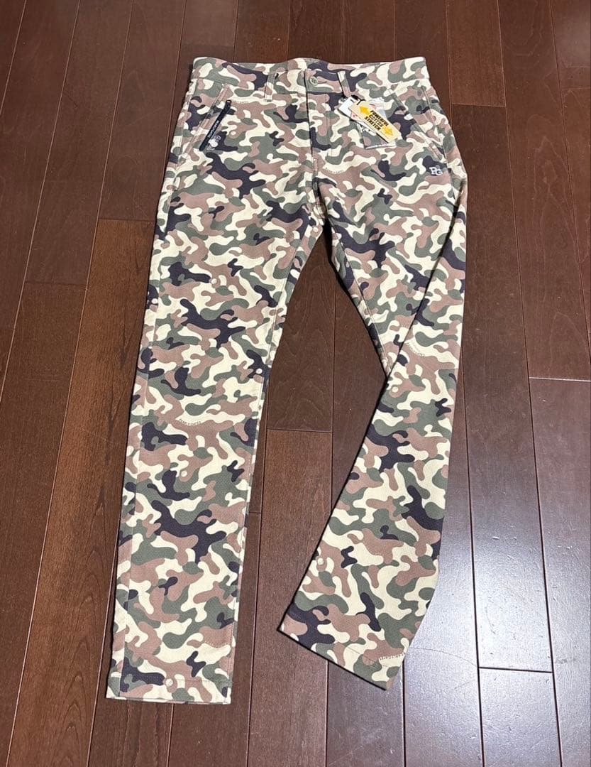 パーリーゲイツコットンストレッチカモフラパンツサイズ5