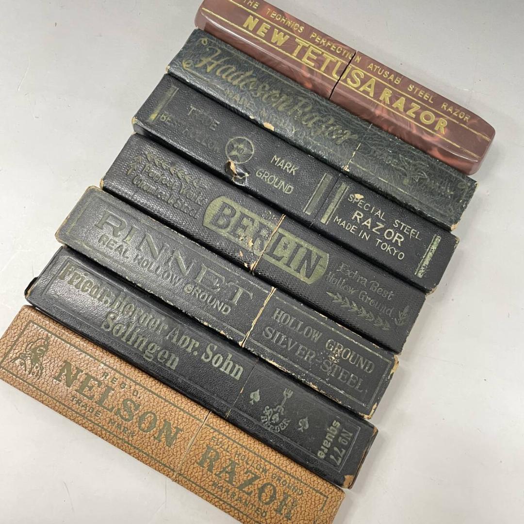 西洋剃刀 空き箱 まとめて 7点 カミソリ 空箱 ビンテージ Friedr