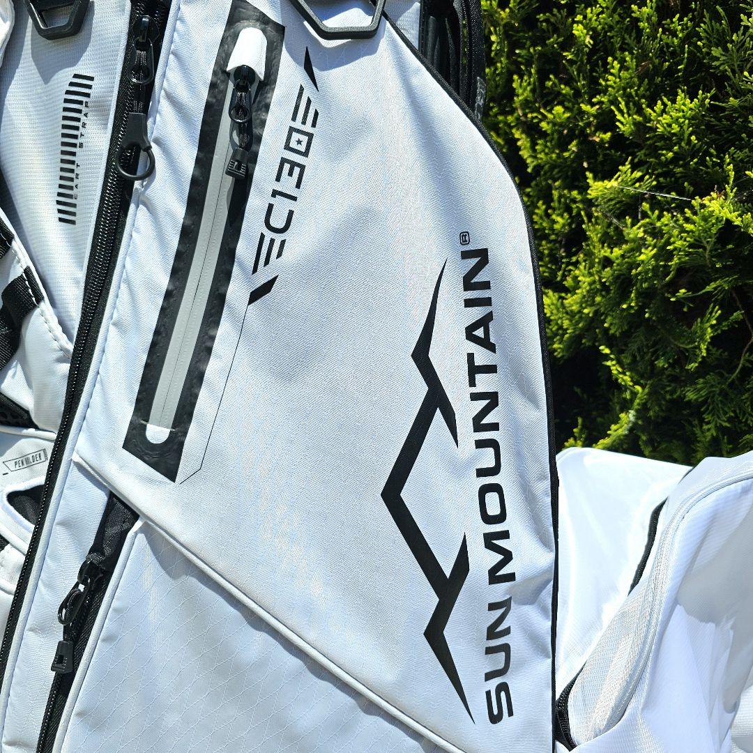 【サンマウンテン】2024年人気14分割C130キャディバッグ 白 フード付き