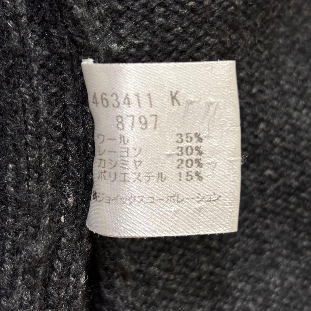 美品　ポールスミス　ドライバーズニット　四者混　ダブルファスナー　カシミヤ　黒