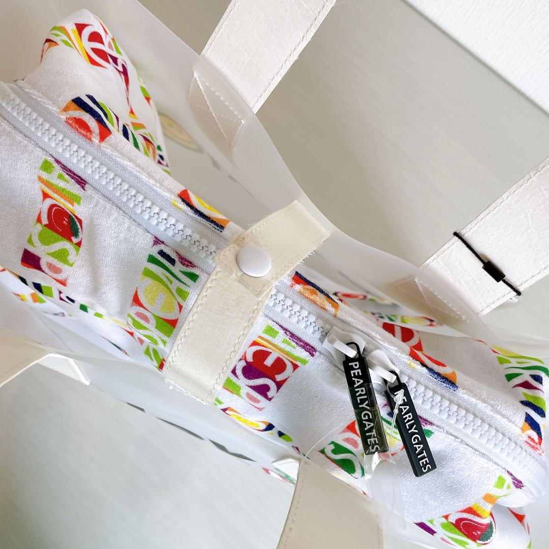 パーリーゲイツ 2025年モデル ビオニコシールボーダー柄 ロッカーバッグ