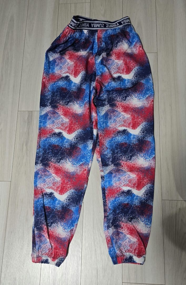 ZUMBA トレーニングパンツ 赤青