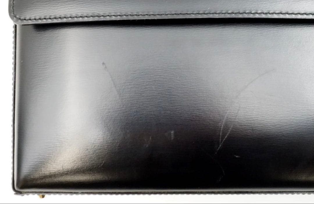 ロエベ　フォーマル　ハンドバッグ　レザー　アナグラム