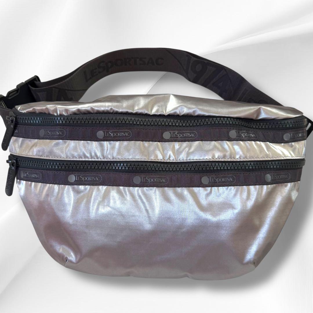 レスポートサック　シルバー　ボディバッグ　HERITAGE BELT BAG