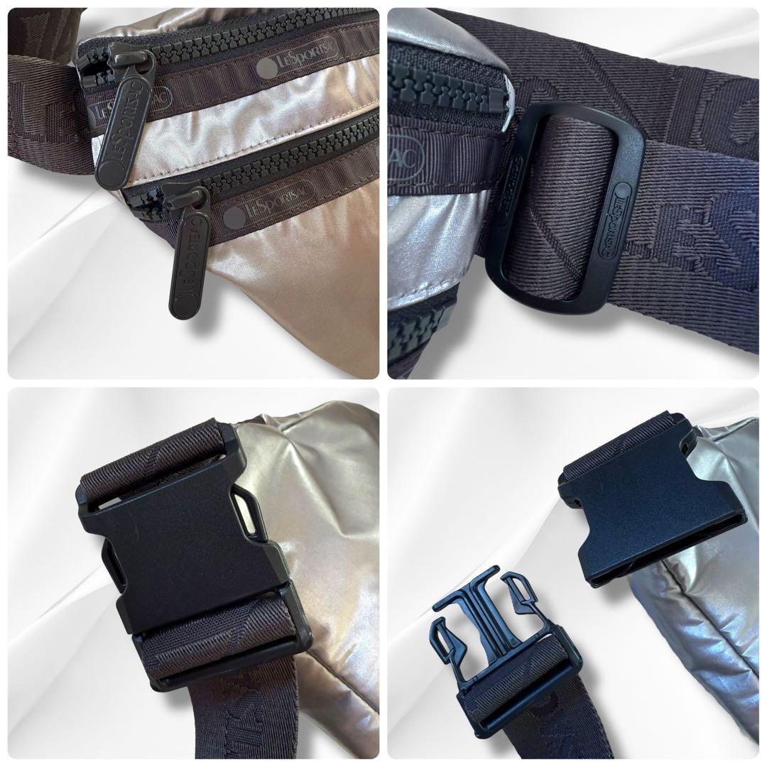 レスポートサック　シルバー　ボディバッグ　HERITAGE BELT BAG