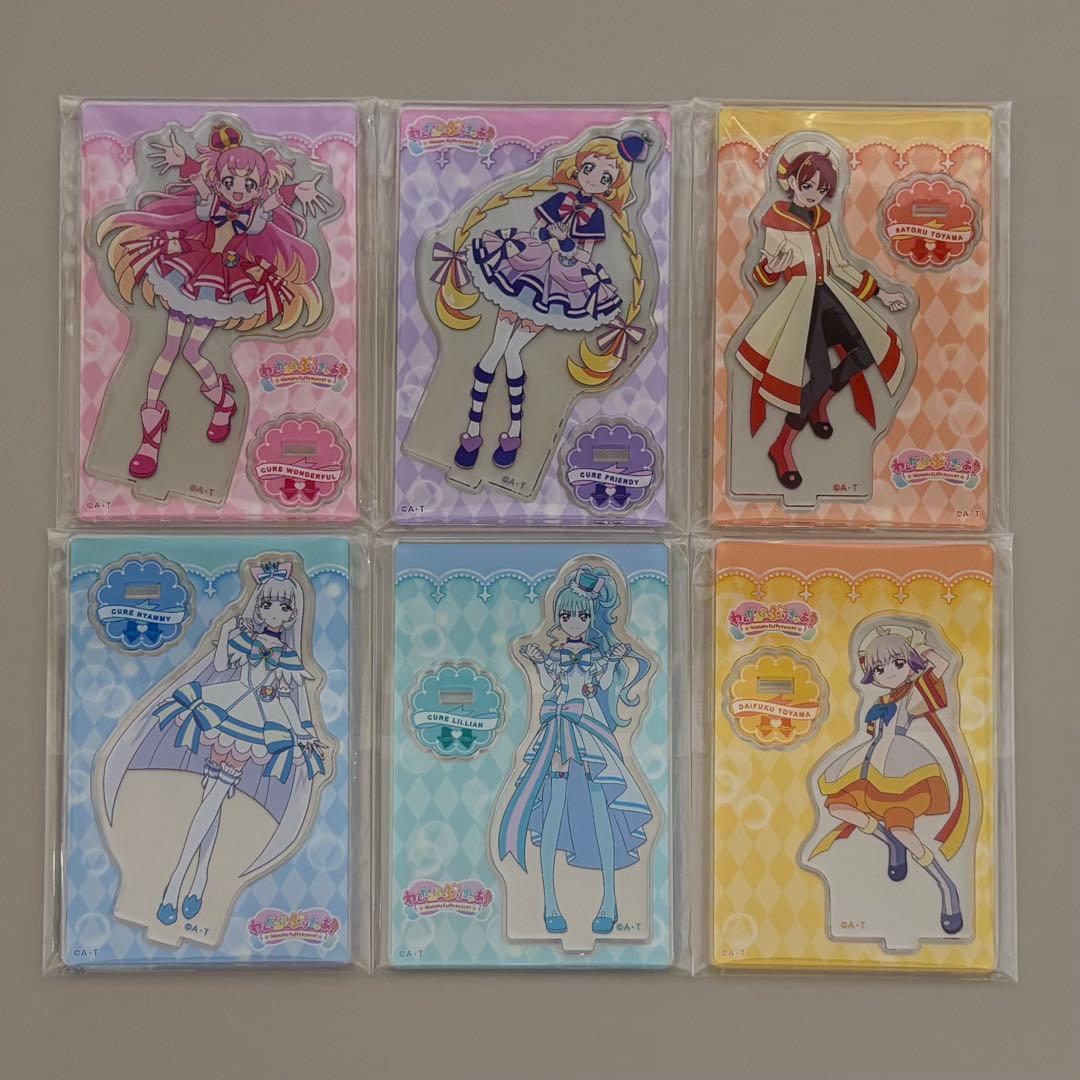 わんだふるぷりきゅあ ミニアクリルスタンド 6点セット ブルジュラ