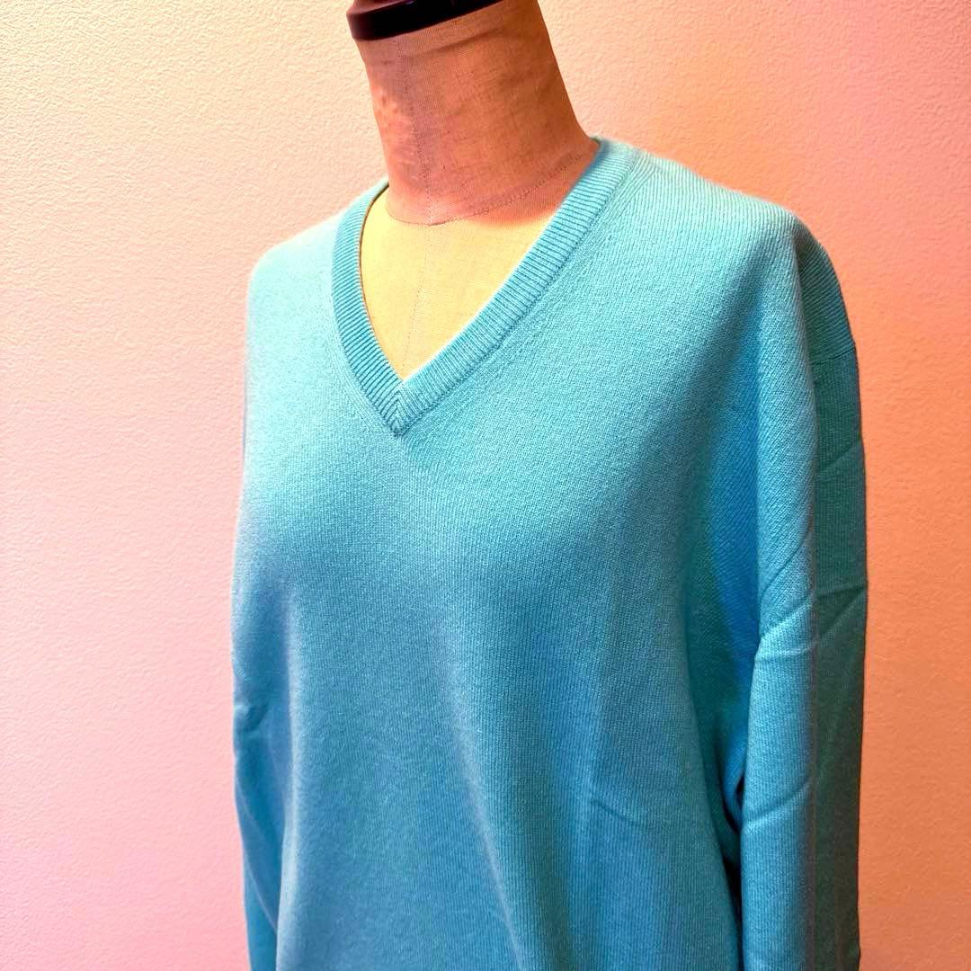 FEDELIフェデーリ　カシミヤ100%ニット ティファニーブルー 未使用