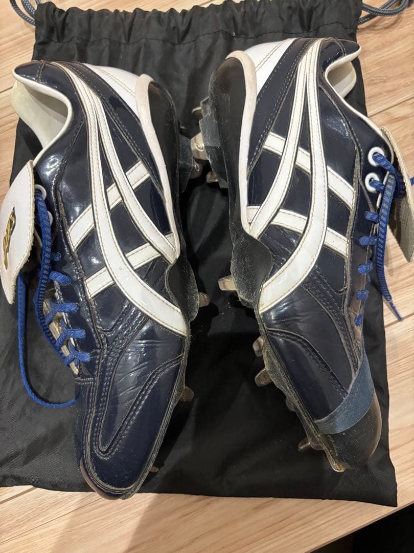 ASICS オーダースパイク投手用 ネイビー/ブラック