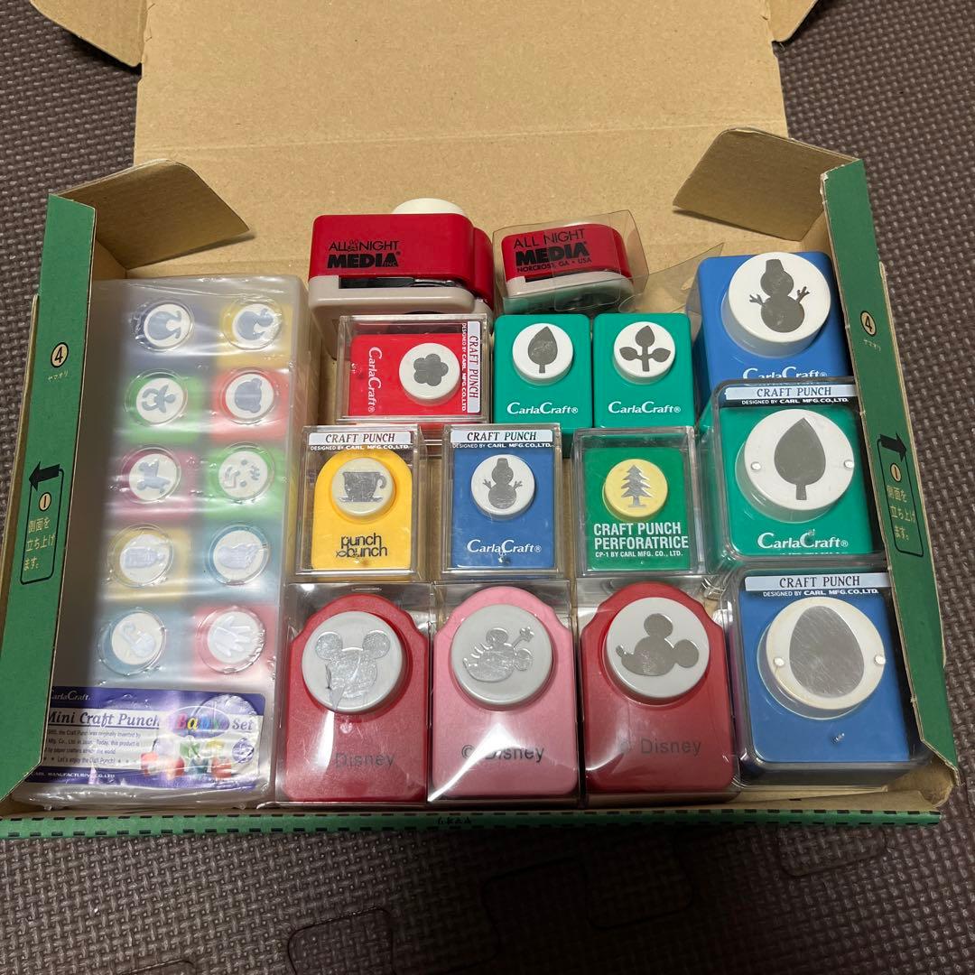 カーラクラフト　オールナイトメディア ディズニー クラフトパンチ まとめ売り
