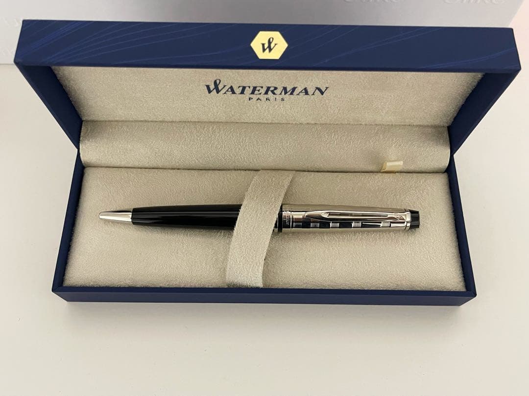 (くわっちょ)Waterman paris ボールペン 黒 メタル