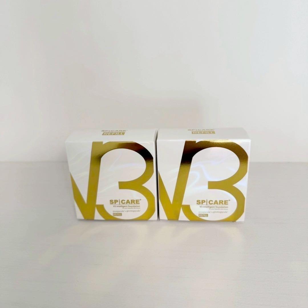 スピケアV3インテリジェントファンデーション 詰替 【2個】正規品 ロット番号付