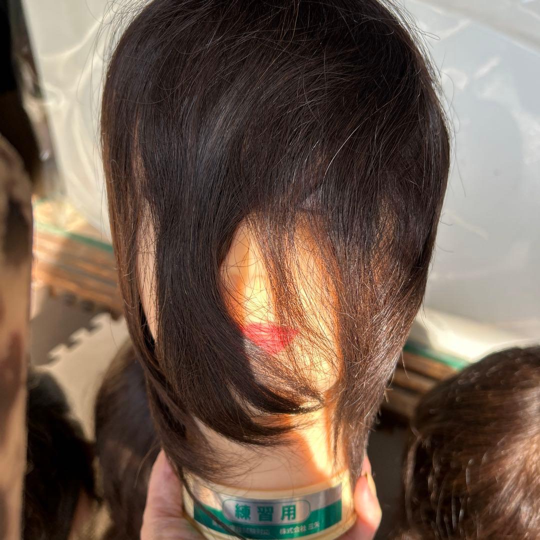 美容師実技試験用ウィッグ　三矢24-12-13他　12月16日以降価格上がります