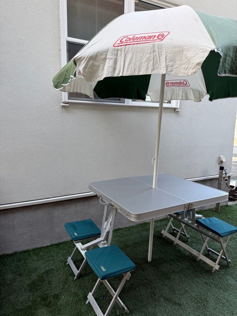 【専用】コールマン　ファミリーベンチ　パラソル付き