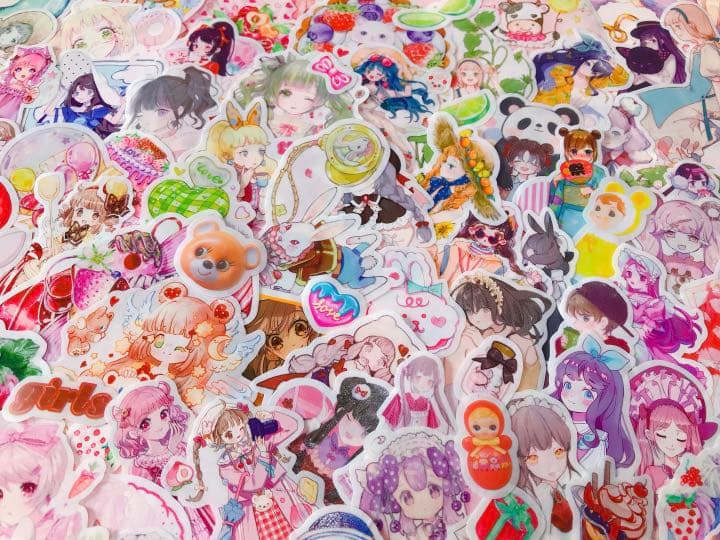 可愛いい❤️❤️人物マステフレークシール( ⸝⸝•ᴗ•⸝⸝ )157