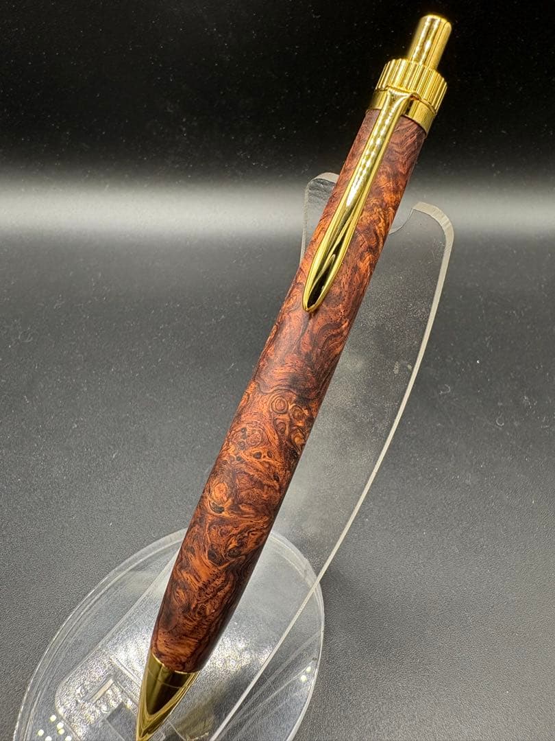 アポロ　533超極上　ホンジュラスローズウッド　瘤杢　木軸シャーペン