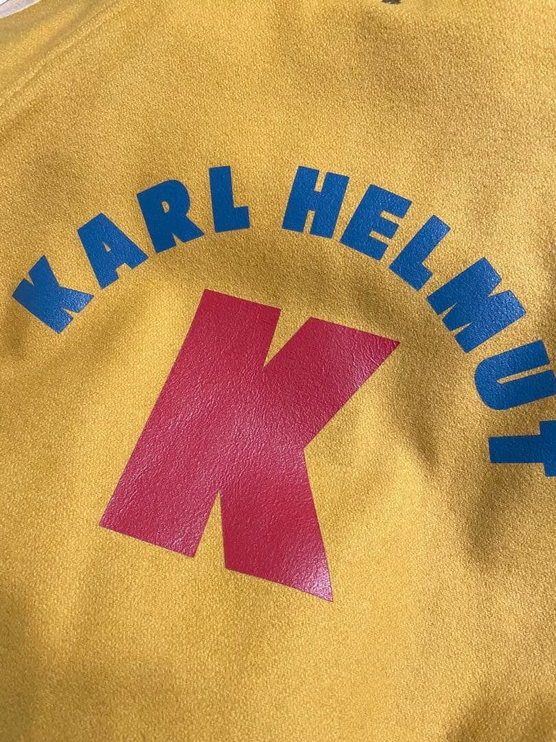 カールヘルム　オールスターワッペン　フード付きベンチコート　スタジャン