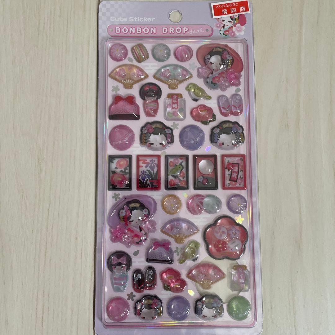 【新品、未開封】✨正規品✨ボンボンドロップシール　和柄　5枚セット