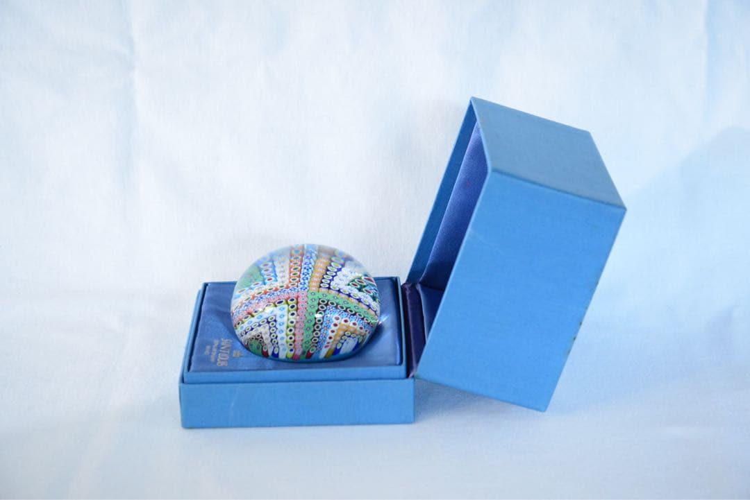 SAINT LOUIS ガラスペーパーウェイト多色