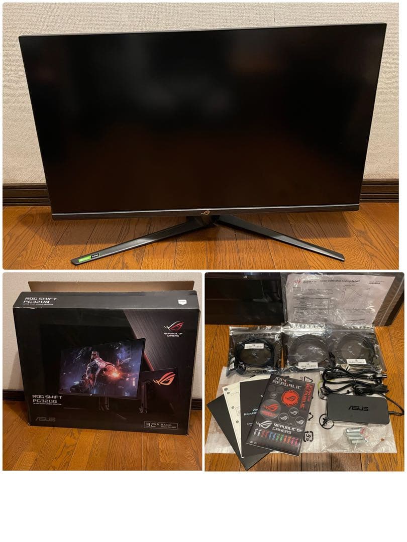 【520】ASUS ROG Swift PG32UQ モニタ 4K 32インチ