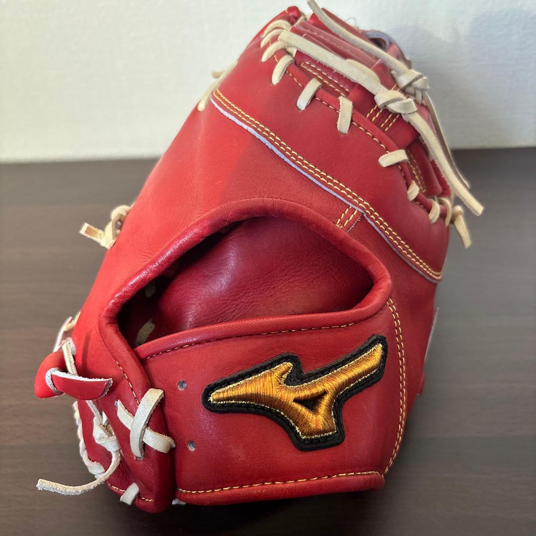 ミズノプロ　硬式用　ファーストミット　定価68,200円　クロスウェブ型　グラブ