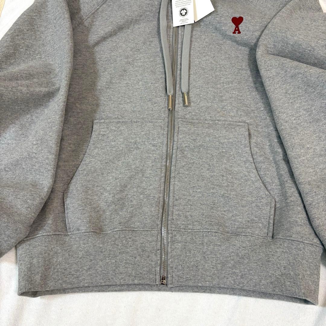 AmiParis フルジップパーカー アミパリス グレー 灰色 M