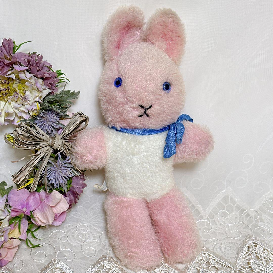 ❤️チャドバレー❤️アンティーク　ピンクうさぎ　ぬいぐるみ　Chad Valley