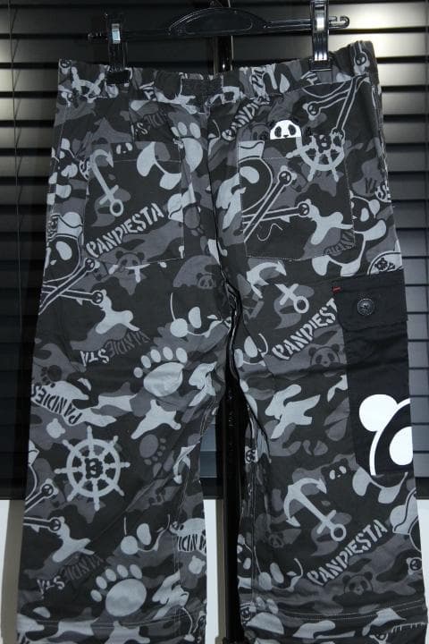 パンディエスタ サーマルパーカ＋２WAY迷彩パンツ L 黒 PANDIESTA