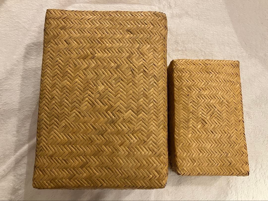 値下げしました　小物入れ　弁当箱　セット　竹細工　昭和レトロ