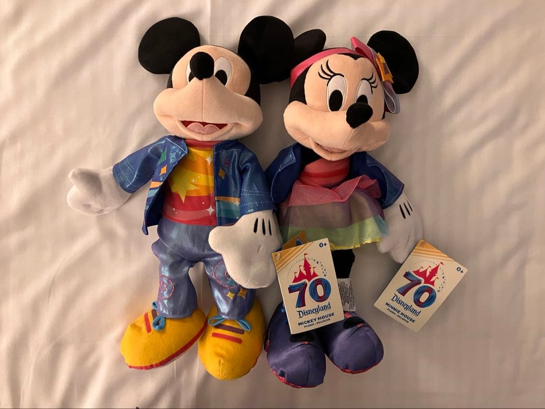 カルフォルニアディズニー70周年記念 ミッキーとミニー ぬいぐるみセット