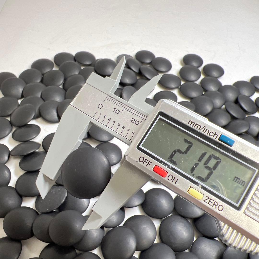 日向産スワブテ那智黒碁石　木箱付　1892g 東Y7-0912①