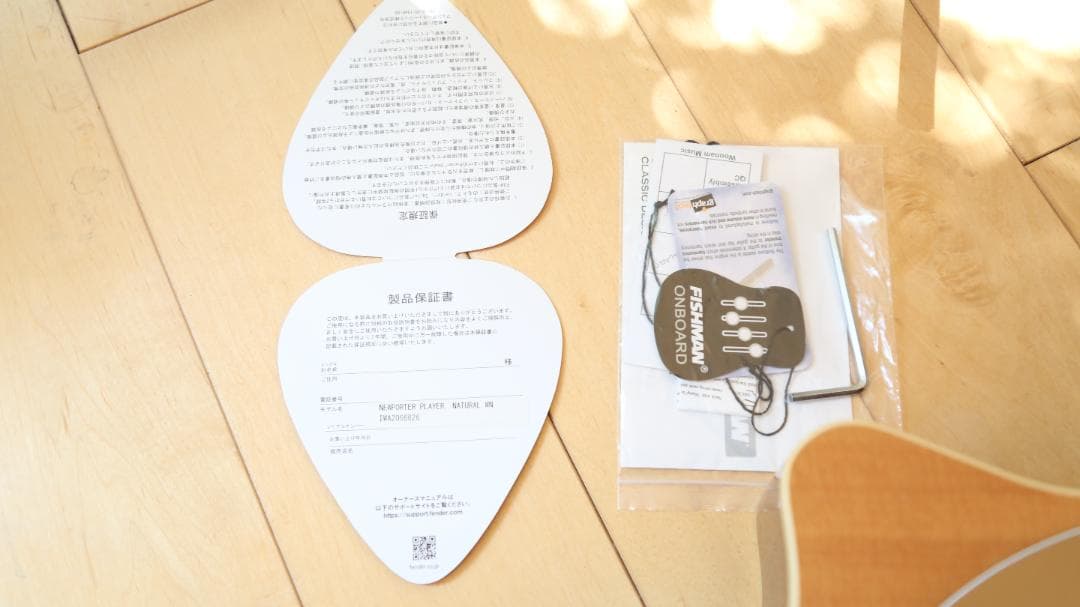 Fender NewPorter Player ナチュラル　美品　エレアコ