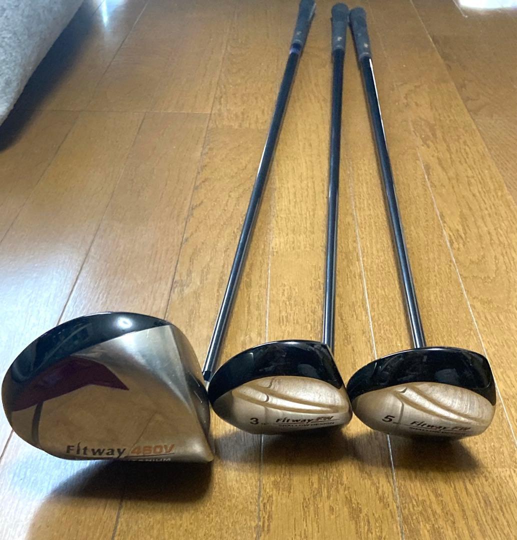 ゴルフバック　ゴルフクラブ　セット　fitway　フィットウェイ