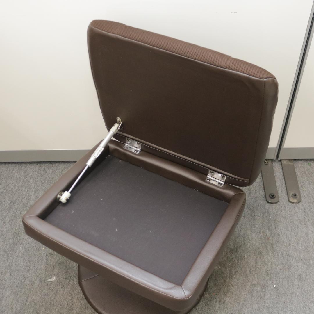 ニトリ パーソナルチェア Dメッシュ ブラウン オットマン付き