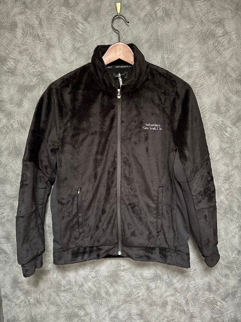 Saturdays NYCフリースジャケット S ブラック