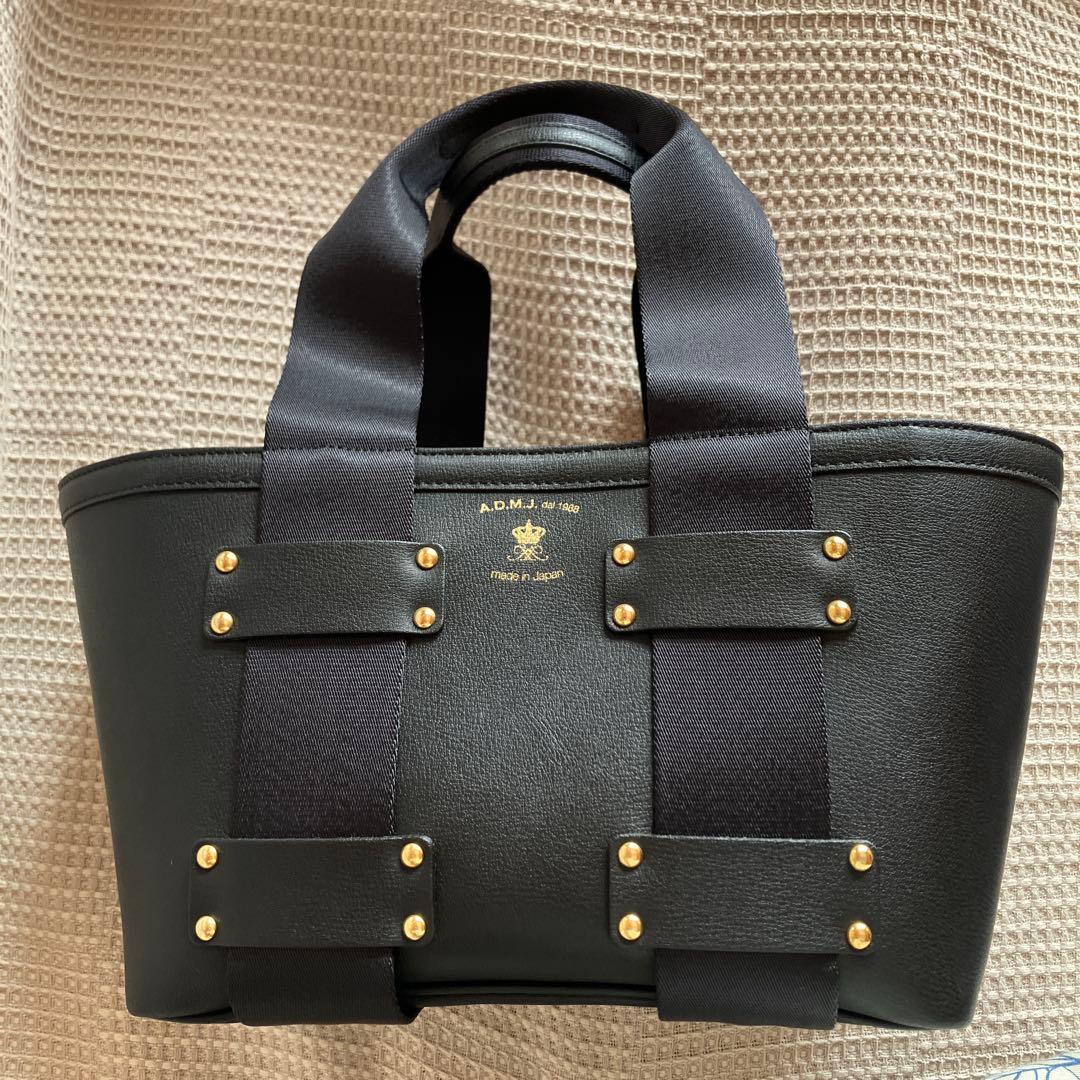 美品　ADMJ デイリートートバック　ブラック