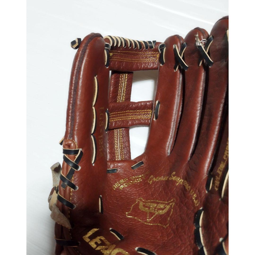 タグ付　リーグスター　大人用軟式野球グローブ　LGS 1234 牛革