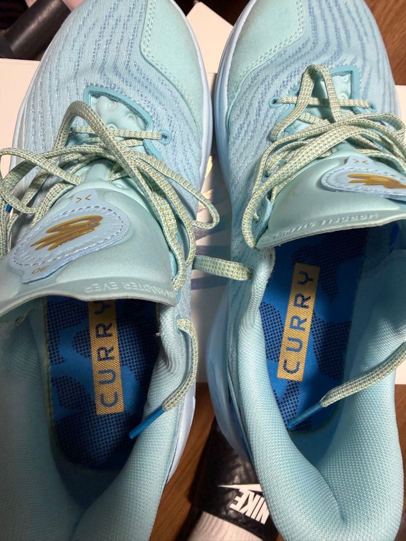 CURRY 12バスケットシューズ 水色