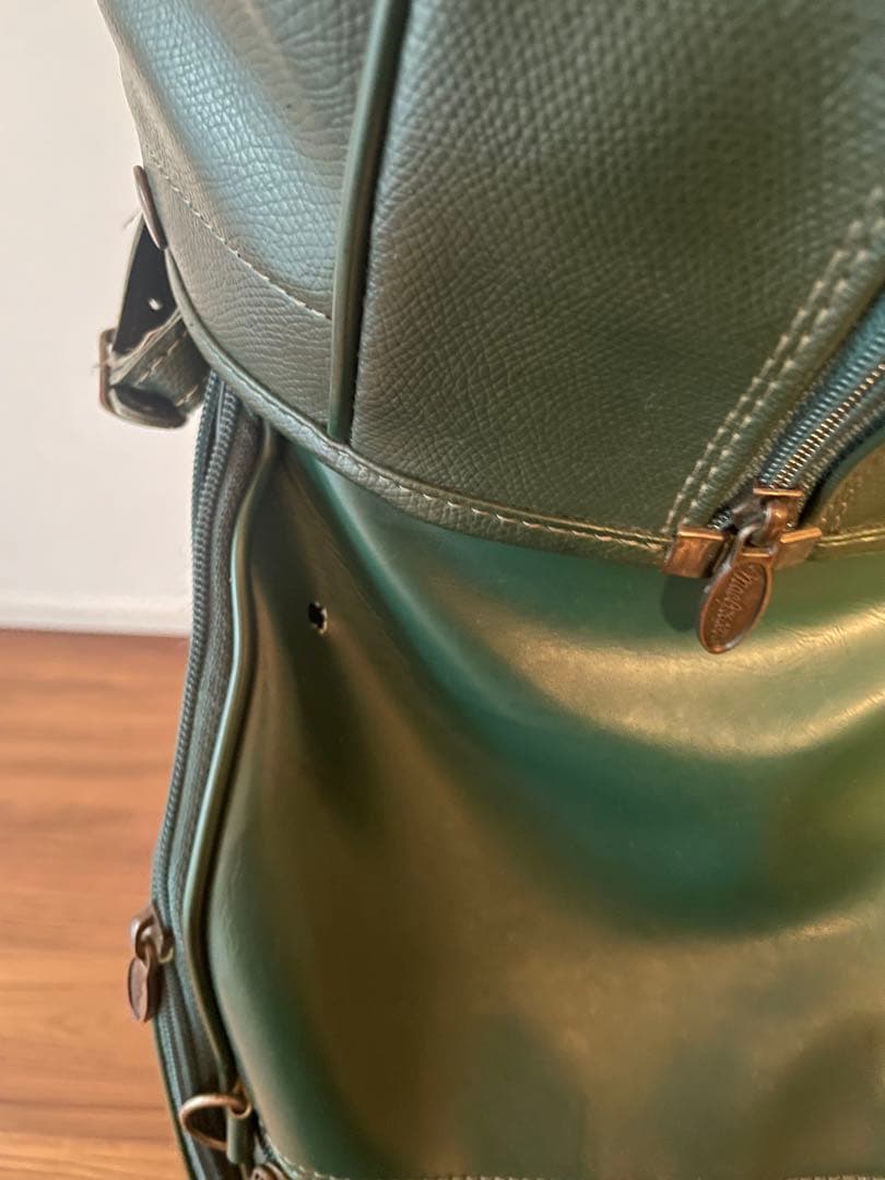 MacGregor 緑色キャディバッグ・本間製シューズバッグ付き