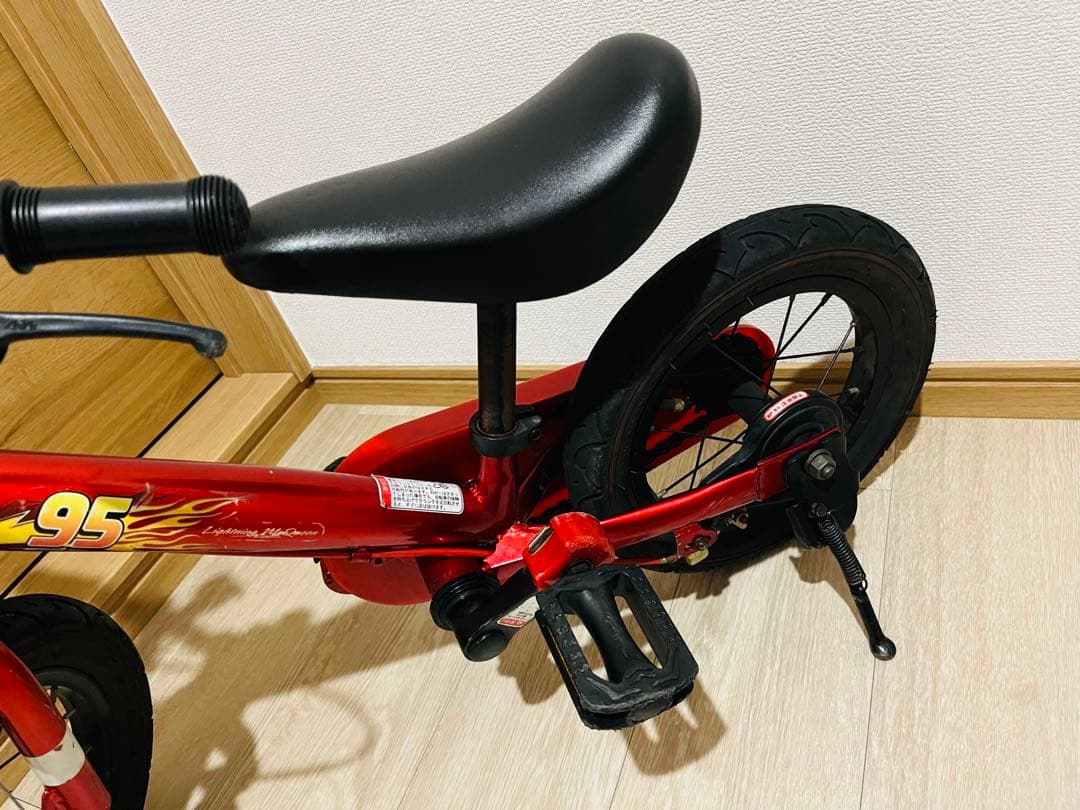 カーズ 変身バイク d-bike じてんしゃデビュー 2in1 2way 赤